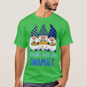 Camiseta Gnomo Judeu Hanukkah Menorah Três Gnomos Feliz C