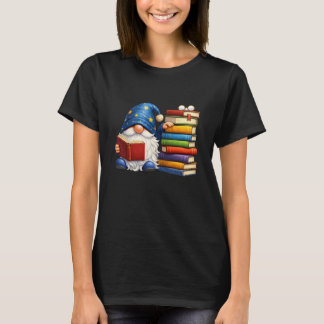 Camiseta Gnomo Leitor de Livros Antigos Amante Fofo Aconche