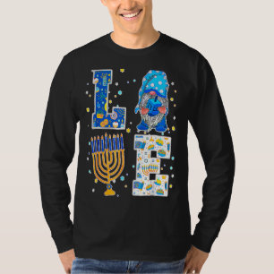 Camiseta Gnomo LOVE Hanukkah Dreidel Menorah Chanukah 2022