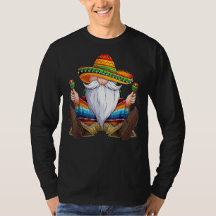 Camiseta Gnomo Mexicano Cinco de Mayo Serape Poncho Men Wom