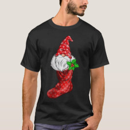 Camiseta Gnomo Na Festa De Natal Gnomo Da Família Pajamas E