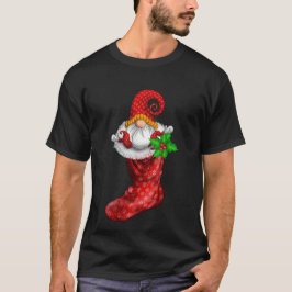 Camiseta Gnomo Na Festa De Natal Gnomo Da Família Pajamas E