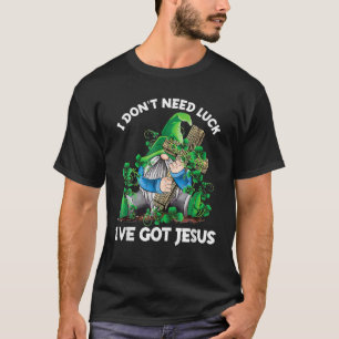 Camiseta Gnomo, não preciso de sorte, tenho a Rua de Jesus,