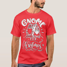 Camiseta Gnomo para o Natal - Gnomos Natalicios Lindos