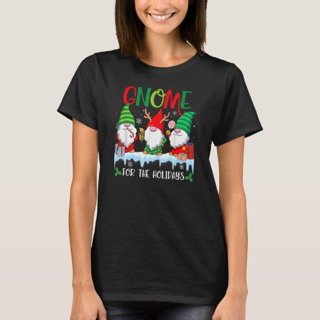 Camiseta Gnomo Para Os Gnomos De Natal De Férias 1 (Frente)
