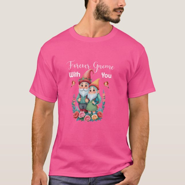 Camiseta Gnomo para sempre com você imp Garden Dwarf Gnomo (Frente)