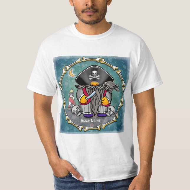 Camiseta Gnomo pirata  (Frente)