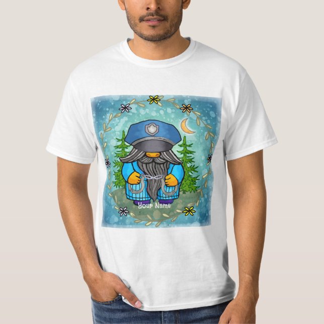 Camiseta Gnomo policial  (Frente)
