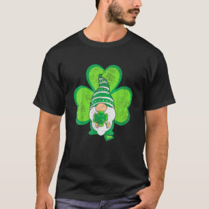 Camiseta Gnomo Shamrock Clover Happy Rua Day