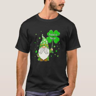 Camiseta Gnomo Shamrock Pediátrico Enfermeiro Dia de São