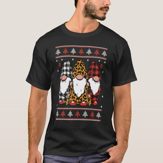 Camiseta Gnomo Ugly Christmas Sweater Papais noeis Xmas H (Frente)