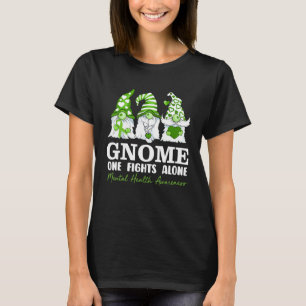 Camiseta Gnomo Um Luta Sozinho Conscientização sobre Saúde 