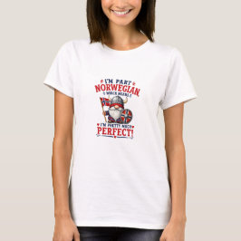 Camiseta Gnomo Viking/Norueguês Engraçado, "Sou Parte Norue