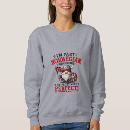 Camiseta Gnomo Viking/Norueguês Engraçado, "Sou Parte Norue