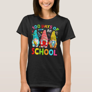 Camiseta Gnomos 100 Dias De Escola Feliz 100º Dia Crianças