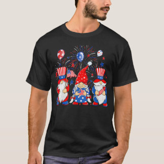 Camiseta Gnomos Americanos 4º De Julho Independência Dos EU