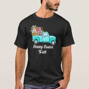 Camiseta Gnomos Bonitos Com Coelhinhos De Ovos Caminhão De 