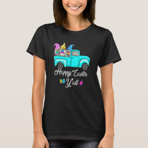 Camiseta Gnomos Bonitos Com Coelhinhos De Ovos Caminhão De