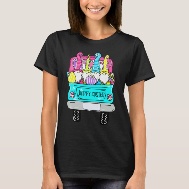 Camiseta Gnomos Bonitos Com Ervas De Coelhinho, Caminhão De (Frente)
