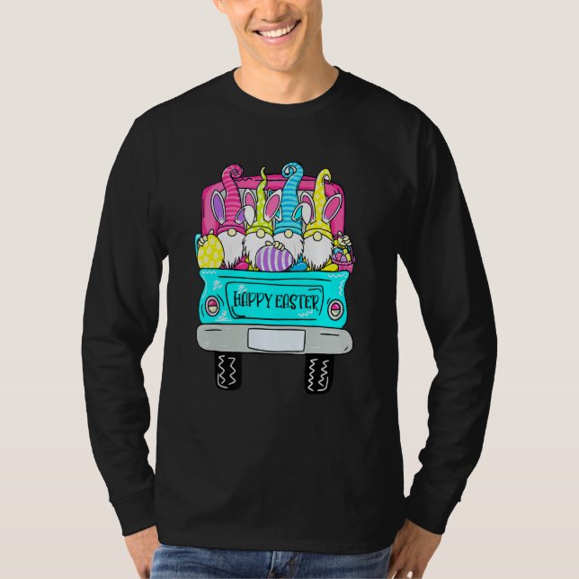Camiseta Gnomos Bonitos Com Ervas De Coelhinho, Caminhão De (Frente)