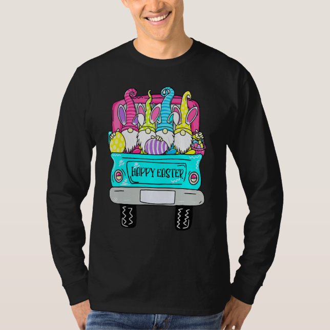 Camiseta Gnomos Bonitos Com Ervas De Coelhinho, Caminhão De (Frente)