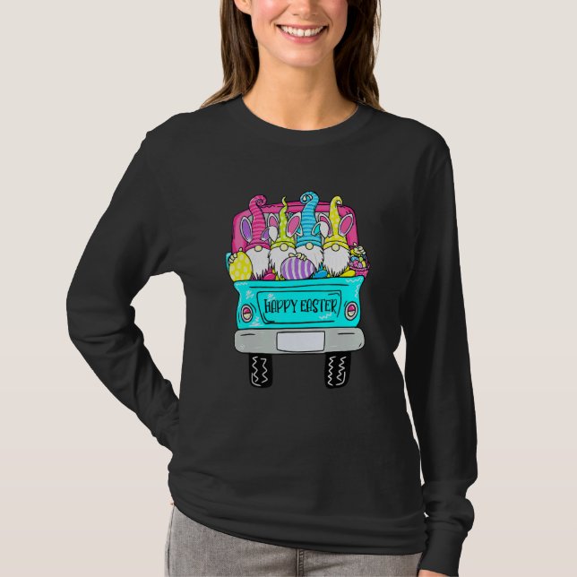 Camiseta Gnomos Bonitos Com Ervas De Coelhinho, Caminhão De (Frente)