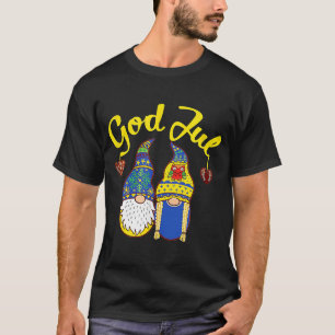 Camiseta Gnomos Cons Deus Jul, Natal Norueguês