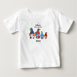 Camiseta Gnomos da Família Personalizados para Bebê menino 