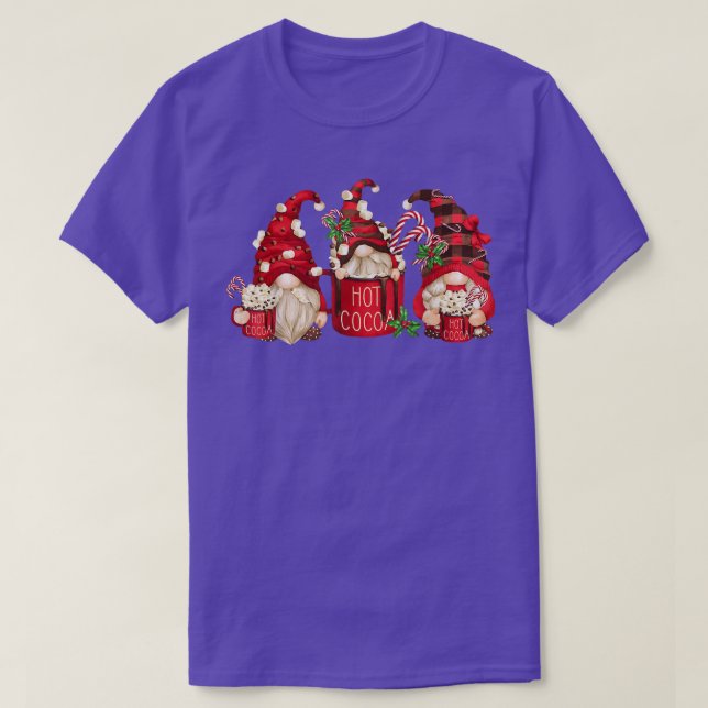Camiseta Gnomos de Cacau Quente Bebem Chocolate Quente Assi (Frente do Design)