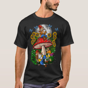 Camiseta Gnomos de Cogumelo da Floresta