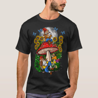 Camiseta Gnomos de Cogumelo da Floresta