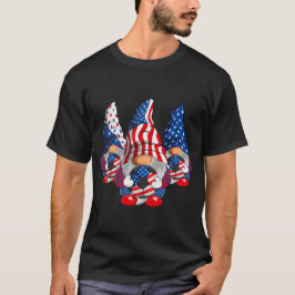 Camiseta Gnomos De Futebol Patriótico Americano Nos Estados