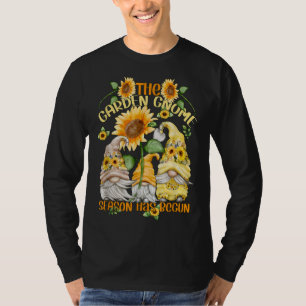Camiseta Gnomos De Girassol Para Jardineiro E Florista Funn