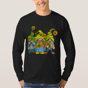 Camiseta Gnomos de girassol Tomate Escandinavo Três Jardins