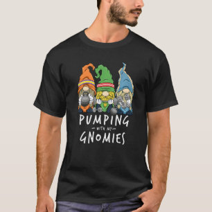 Camiseta Gnomos de Gym Bombeando com meus nômadas Malhação