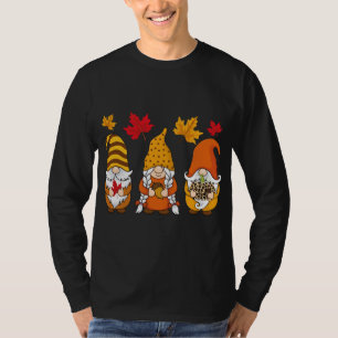 Camiseta Gnomos de Impressão do Leopardo Xmas Engraçado Gno