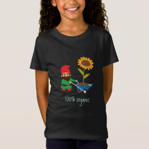 Camiseta Gnomos de jardim felizes e bonitos orgânicos