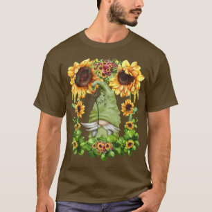Camiseta Gnomos De Jardim Para Mulheres Com Cachorro De Gir