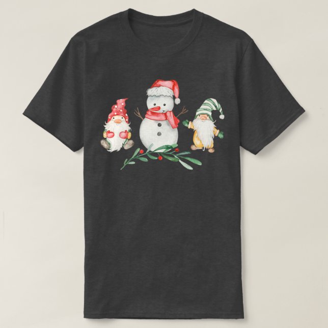 Camiseta Gnomos de Natal (18) (Frente do Design)