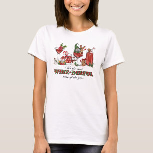 Camiseta Gnomos de Natal Escandinavos e Cujos Vinhos