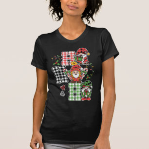 Camiseta Gnomos de Natal Ho Ho Ho Fofos Festa de Búfalo