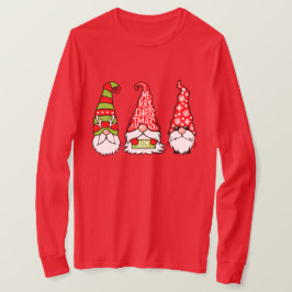 Camiseta Gnomos de Natal Longa Folga