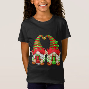 Camiseta Gnomos De Natal Únicos Com Óculos De Elfo Para Xma