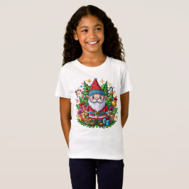 Camiseta Gnomos de papais noeis com presentes e decorações