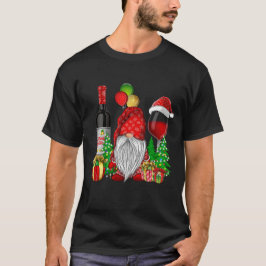 Camiseta Gnomos De Vinho De Natal Para O Xmas Cheio