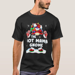 Camiseta Gnomos de Xadrez Vermelha Quente da Mamãe Gnomo C