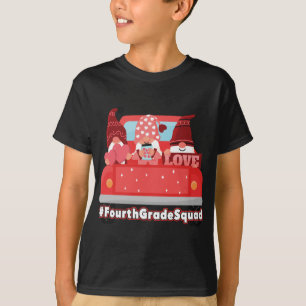 Camiseta Gnomos dias de os namorados Corações Vermelhos
