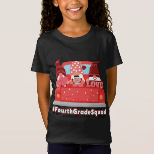 Camiseta Gnomos dias de os namorados Corações Vermelhos