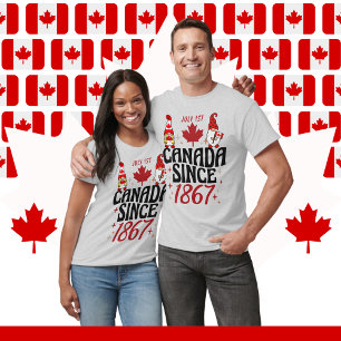 Camiseta Gnomos do Canadá desde 1867 Feriado Unisex