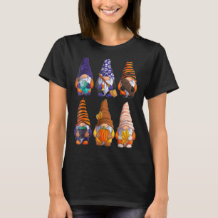 Camiseta Gnomos do Dia das Bruxas Autumn Pumpkins Fall Holi